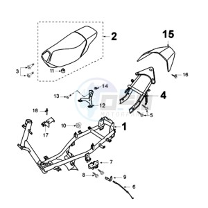 VIVA 2 SPA drawing FRAME AND SADDLE