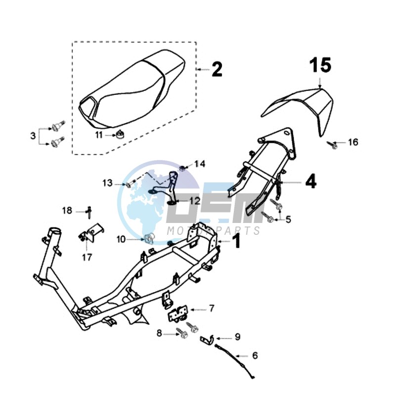 FRAME AND SADDLE