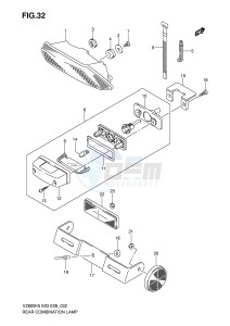 VZ800 (E3-E28) MARAUDER drawing REAR COMBINATION LAMP