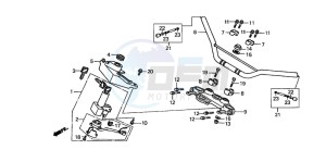 NX125 drawing HANDLE PIPE/TOP BRIDGE