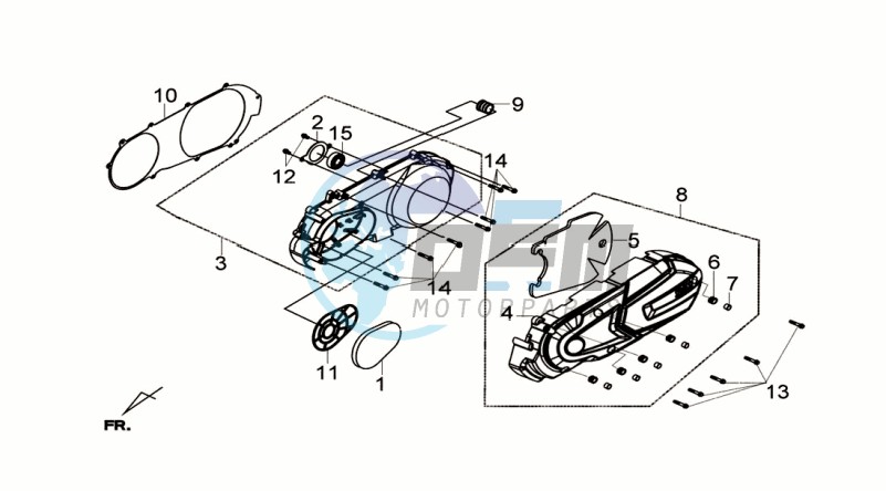 CRANKCASE COVER LEFT