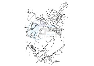 YP E MAJESTY 125 drawing FRONT BODY