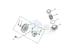 YP MAJESTY 150 drawing OIL PUMP