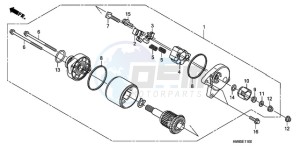 TRX250TEA Australia - (U / EC) drawing STARTING MOTOR