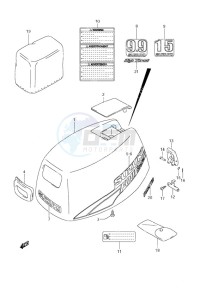 DF 9.9 drawing Engine Cover