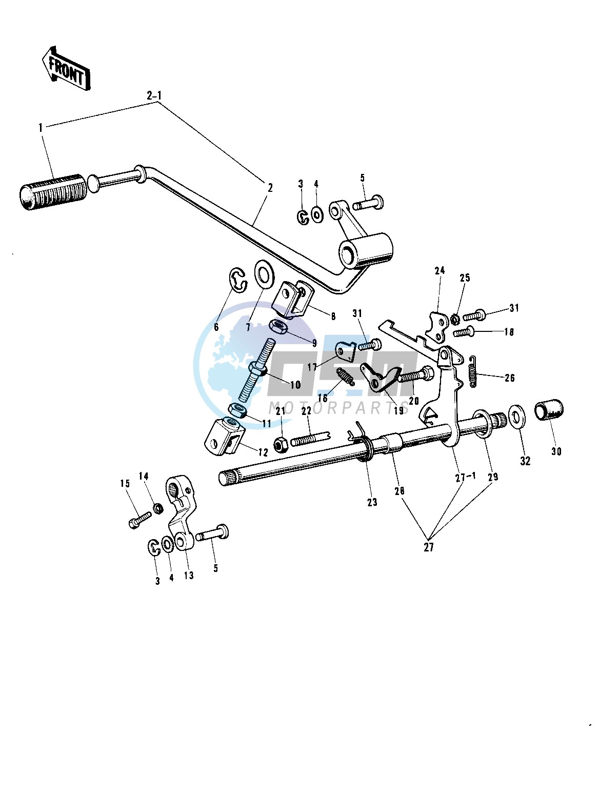 GEAR CHANGE MECHANISM -- 69-72 H1_A_B_C- -