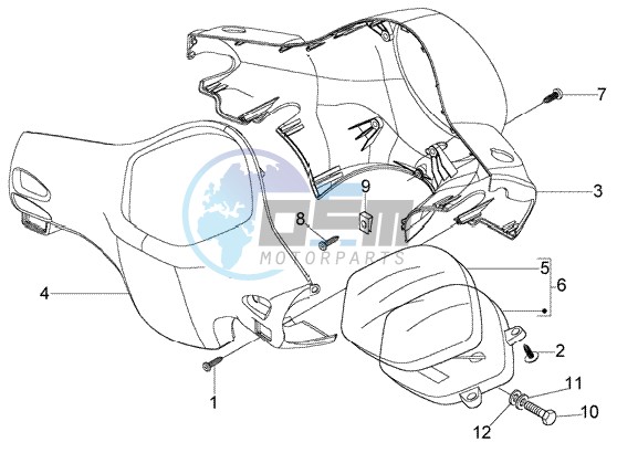 Speedometer Kms. - handlebar covers