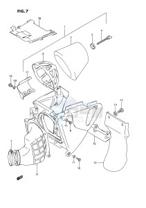 RM250 (E2) drawing AIR CLEANER