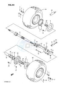 LT230E (E1) drawing REAR WHEEL