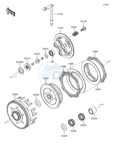 KX85 KX85CFF EU drawing Clutch