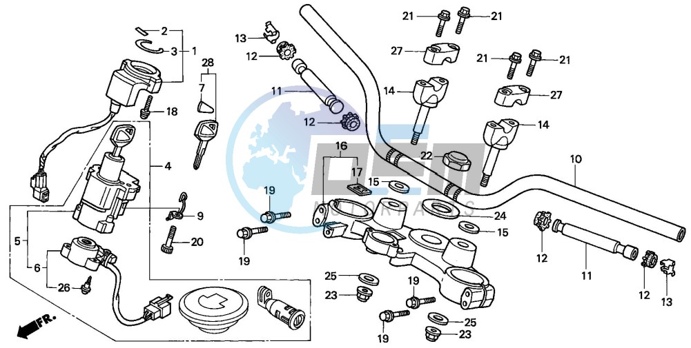 HANDLE PIPE/TOP BRIDGE