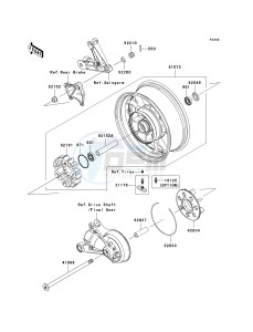 ZG 1400 A [CONCOURS 14 ABS] (8F-9F) A8F drawing REAR WHEEL_CHAIN