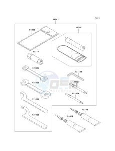 KSV 700 B [KFX 700] (B6F-B9F) B9F drawing OWNERS TOOLS