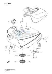 VLR1800 (E2) drawing FUEL TANK (VLR1800TK8 TK9)