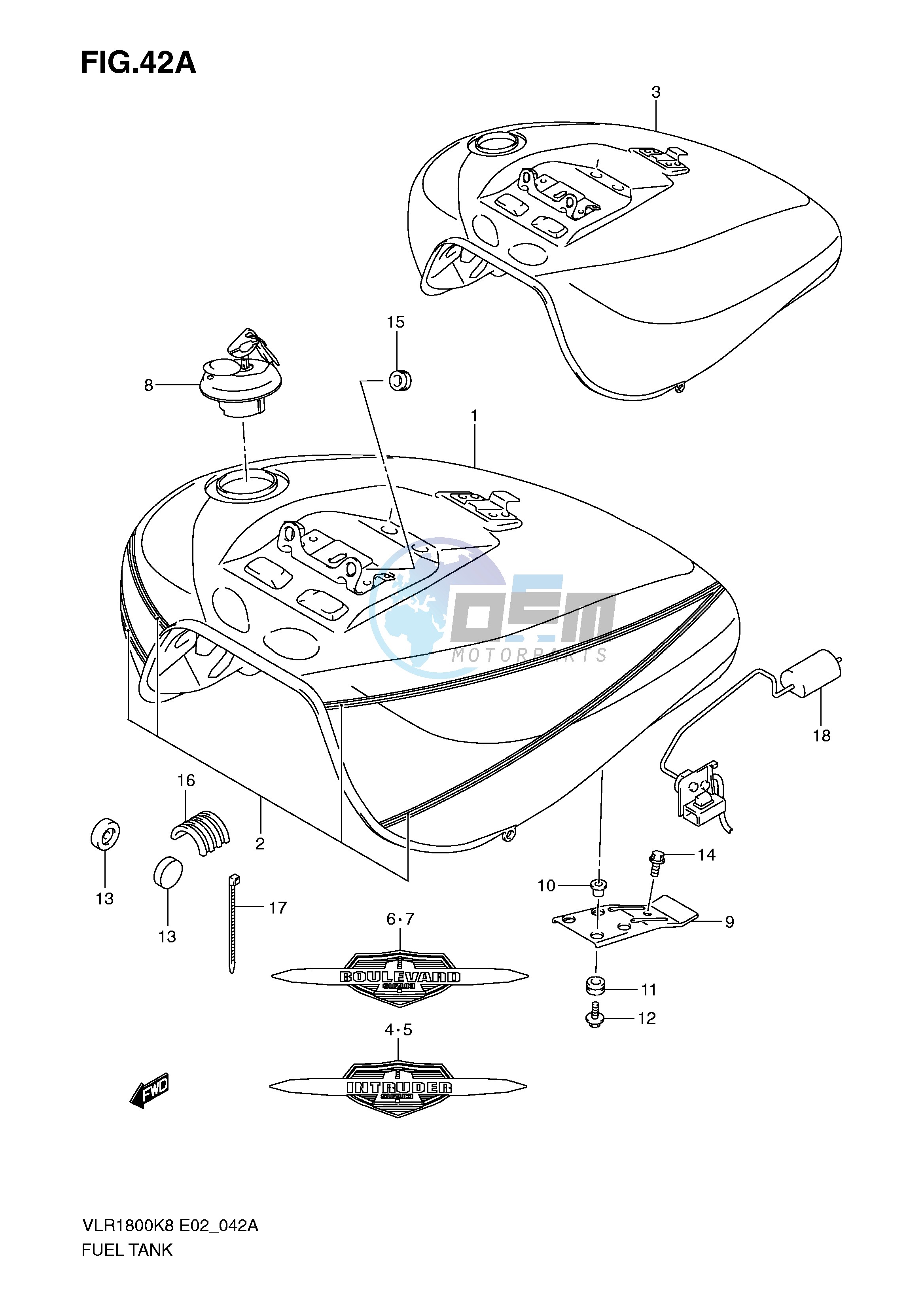 FUEL TANK (VLR1800TK8 TK9)