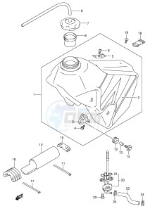 DR-Z400 (E3-E28) drawing FUEL TANK (MODEL K4)