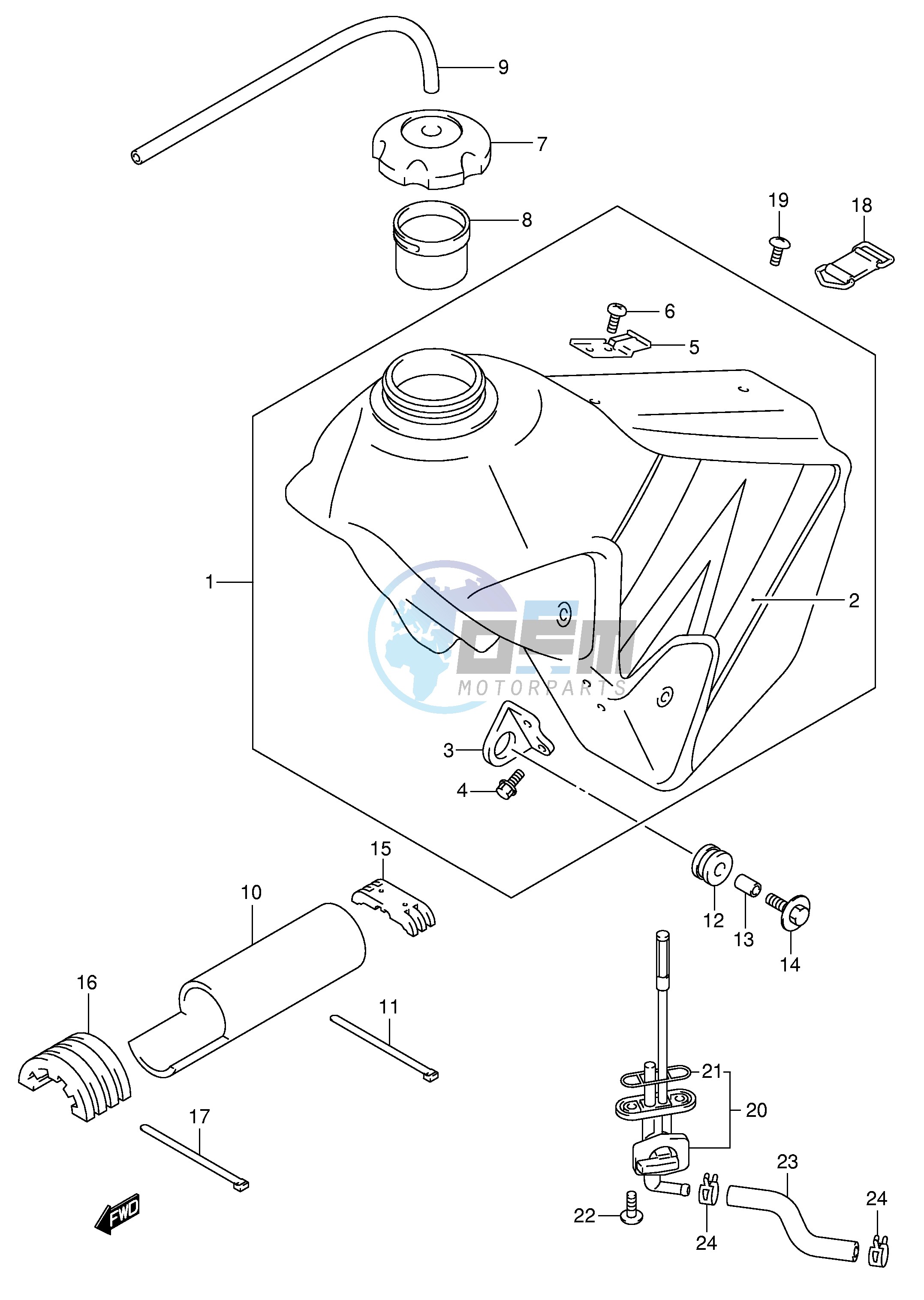 FUEL TANK (MODEL K4)