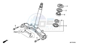 XL700V9 F / CMF drawing STEERING STEM