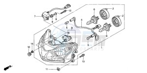 ST1300 drawing HEADLIGHT