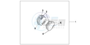 XL1000VA9 Europe Direct - (ED / ABS) drawing 35L PANNIER SET CHEVALIER SILVER METALLIC