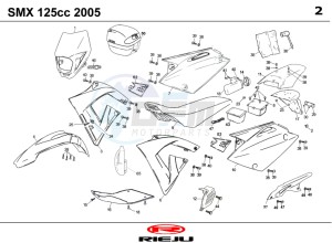 SMX-125-4T-BLACK drawing COWLING