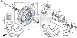 SCV100F9 Turkey - (TU) drawing FRONT WHEEL