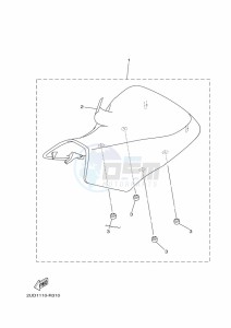 YFM700FWAD GRIZZLY 700 EPS (BLTU) drawing SEAT