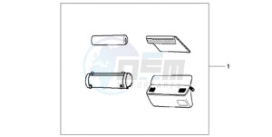 XL125VA E / MKH drawing HANDLE POCKET DX