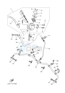 YFM700FWAD YFM70GPAJ GRIZZLY 700 EPS (B1AD) drawing FRONT MASTER CYLINDER