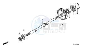 TRX500FMA Australia - (U) drawing FINAL SHAFT