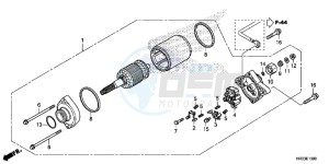 TRX420FM1E TRX420 Europe Direct - (ED) drawing STARTER MOTOR