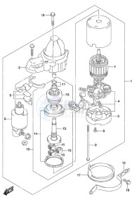 DF 150AP drawing Starting Motor