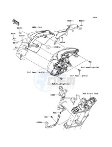 ER-6N ER650CBF GB XX (EU ME A(FRICA) drawing Cowling