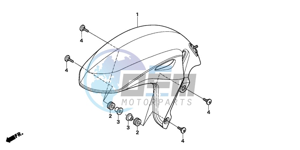 FRONT FENDER (CB600F5/6)