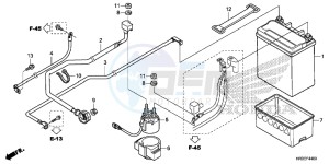 TRX420FE1F TRX420 Europe Direct - (ED) drawing BATTERY