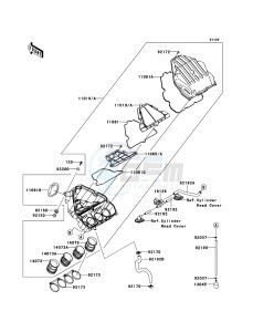 Z1000_ABS ZR1000EBF FR XX (EU ME A(FRICA) drawing Air Cleaner