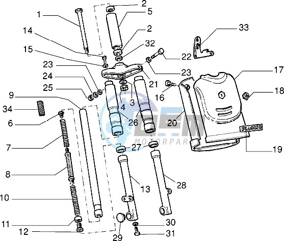 Front-wheel suspension