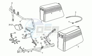 850 T5 Polizia VecchioTipo Polizia VecchioTipo drawing Saddlebags kit 850t5 carab1989