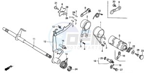 C50 drawing GEARSHIFT FORK/ GEARSHIFT DRUM