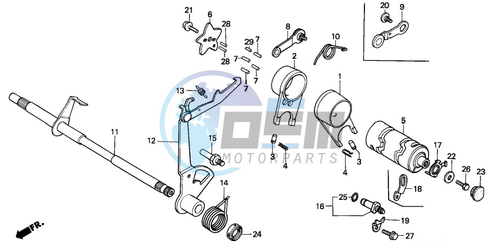 GEARSHIFT FORK/ GEARSHIFT DRUM