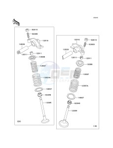 KLF 250 A [BAYOU 250] (A6F-A9F) A9F drawing VALVE-- S- -