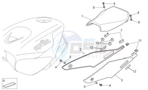 RSV 1000 Tuono drawing Saddle