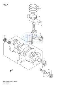 GSX-R1000 (E3-E28) drawing CRANKSHAFT