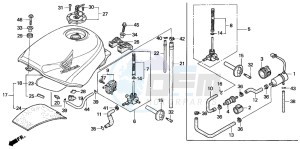 CBR600F3 drawing FUEL TANK