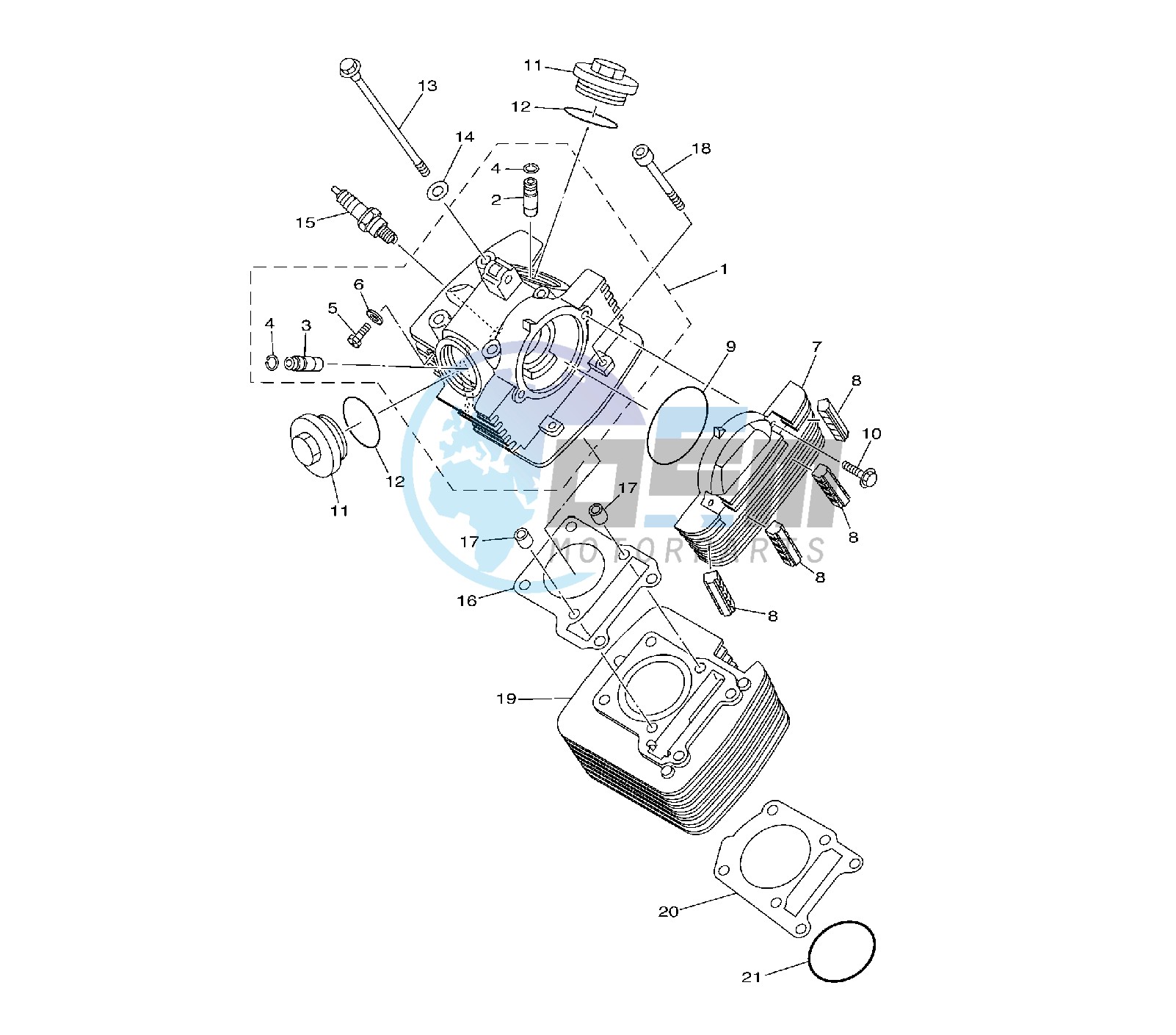 CYLINDER AND HEAD