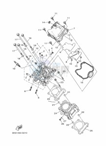 MT-125 MTN125-A (B6G3) drawing CYLINDER HEAD