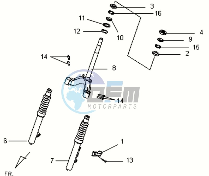 FRONT FORK/ STEERING HEAD BEARING