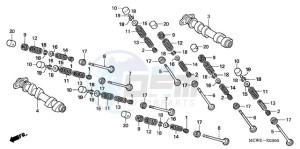 VFR8009 U / MME TWO drawing CAMSHAFT/VALVE (FRONT)