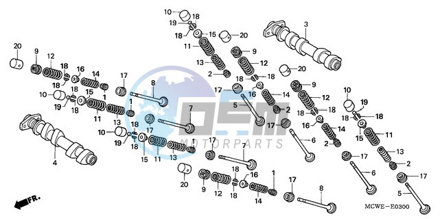 CAMSHAFT/VALVE (FRONT)