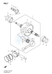 UH125ZE BURGMAN EU drawing CRANKSHAFT